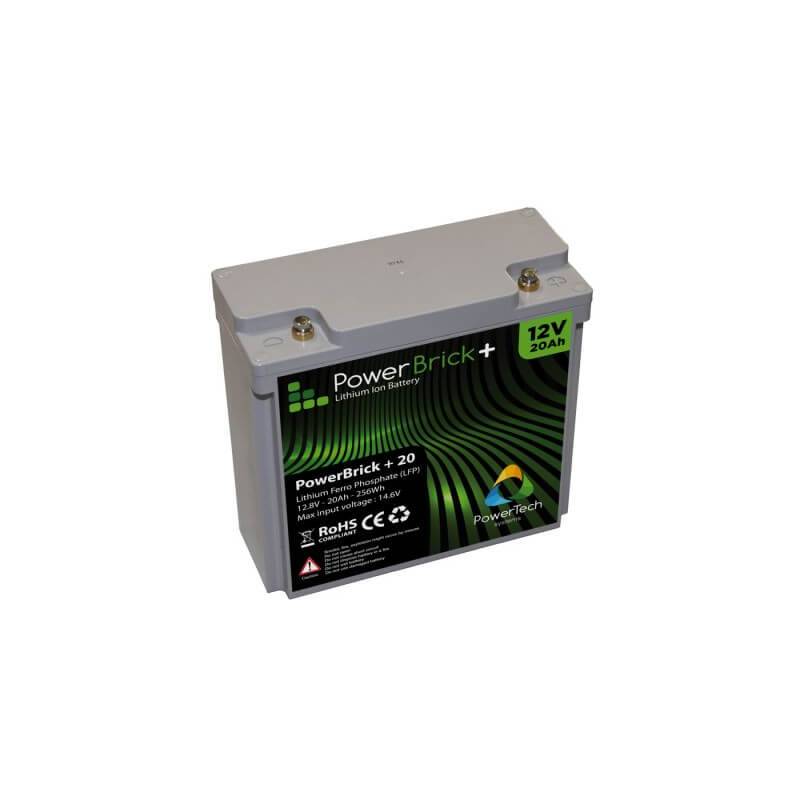 12V – 20Ah Lithium battery – PowerBrick+